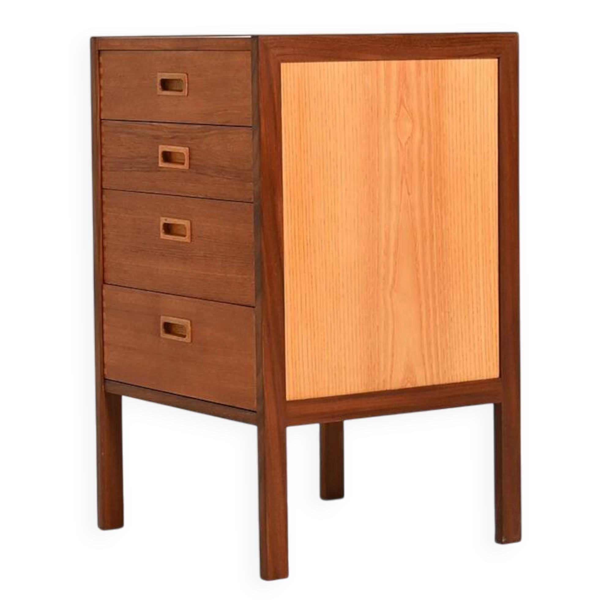Commode en teck scandinave par Gillis Lundgren, années 1960.