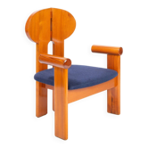 Wooden armchair from the 1980s, originally from the Tatra Museum