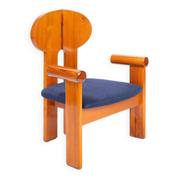 Wooden armchair from the 1980s, originally from the Tatra Museum
