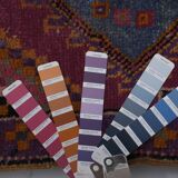 Vintage Turkish Oushak Rug Handwoven 127x370 cm