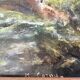 Tableau ancien paysage signé M Cornu des années 1980
