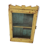 Old window - teak wall shelf