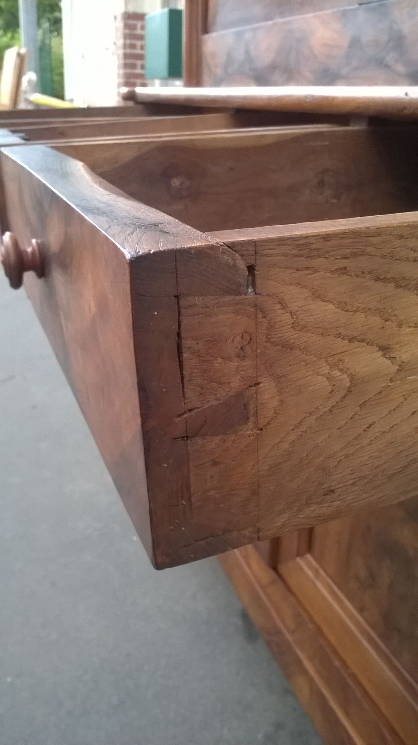 Old buffet two period walnut Empire bodies