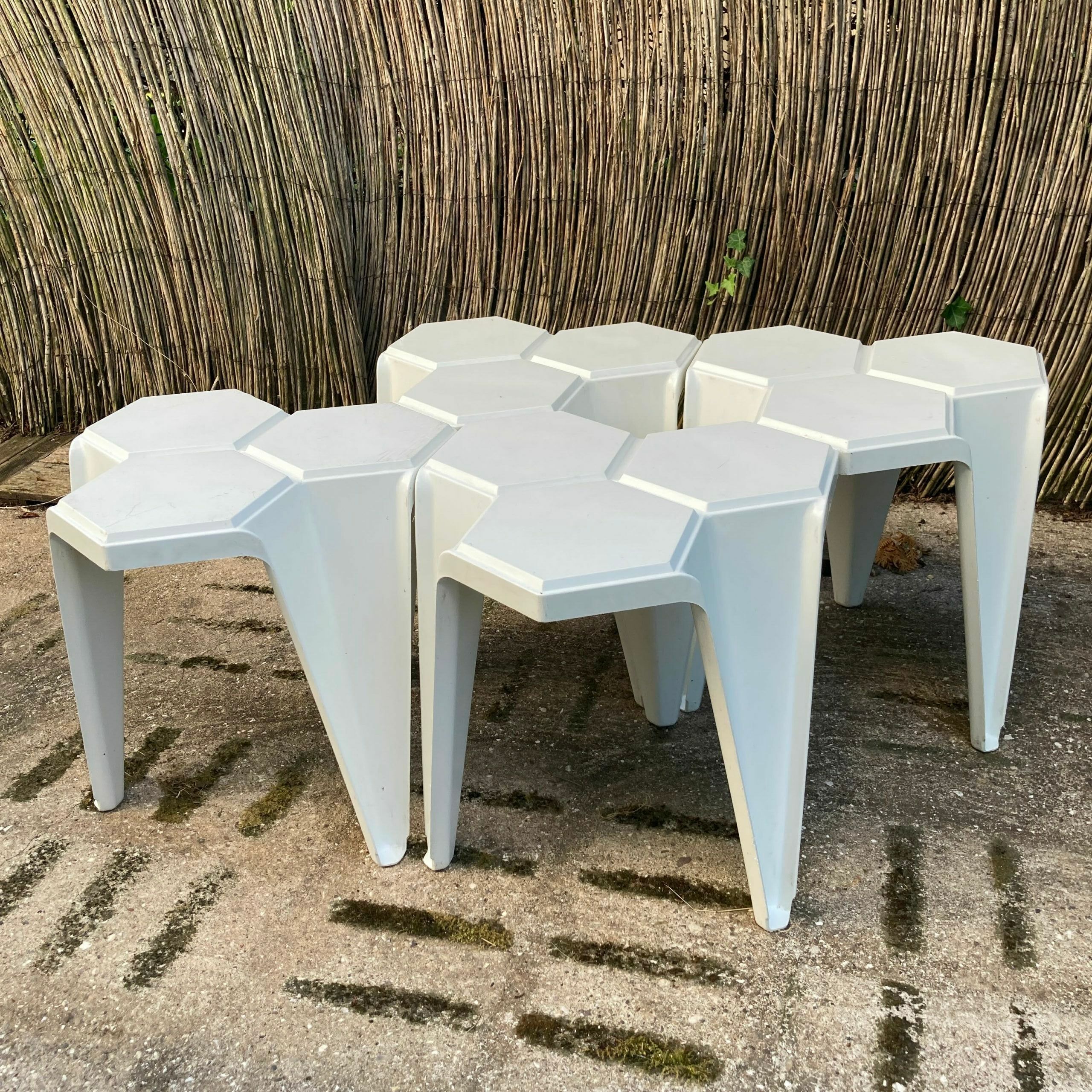Vintage plastic side table