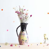 Flamed stoneware pitcher from Morvan by Gaston Gaubier