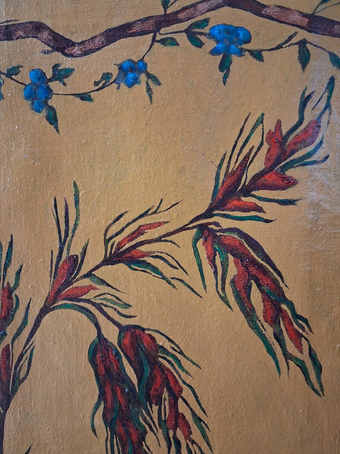 19th century decorative panel screen