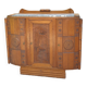 Art deco oak and marble sideboard