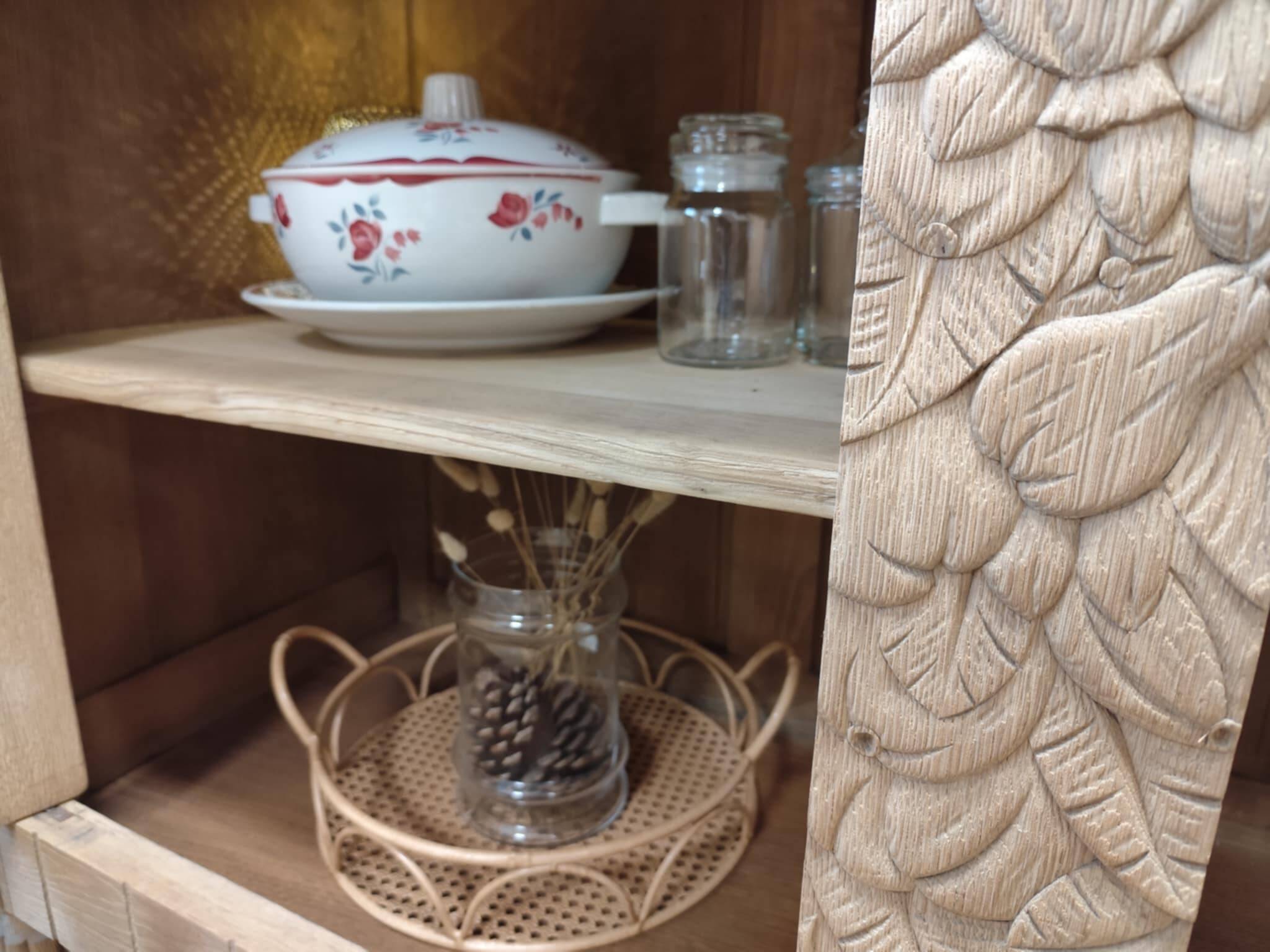 Buffet bas chêne massif