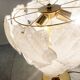 Vintage murano leaf table lamp, 1970s