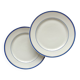 2 antique porcelain dessert plates in the Empire style, 19th century