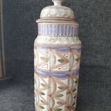 Ceramic pot signed verdenet, vallauris 1970