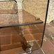 Side table, vintage serving trolley in plexiglass by Michel Dumas for