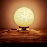 Lampe en verre de Clichy jaune