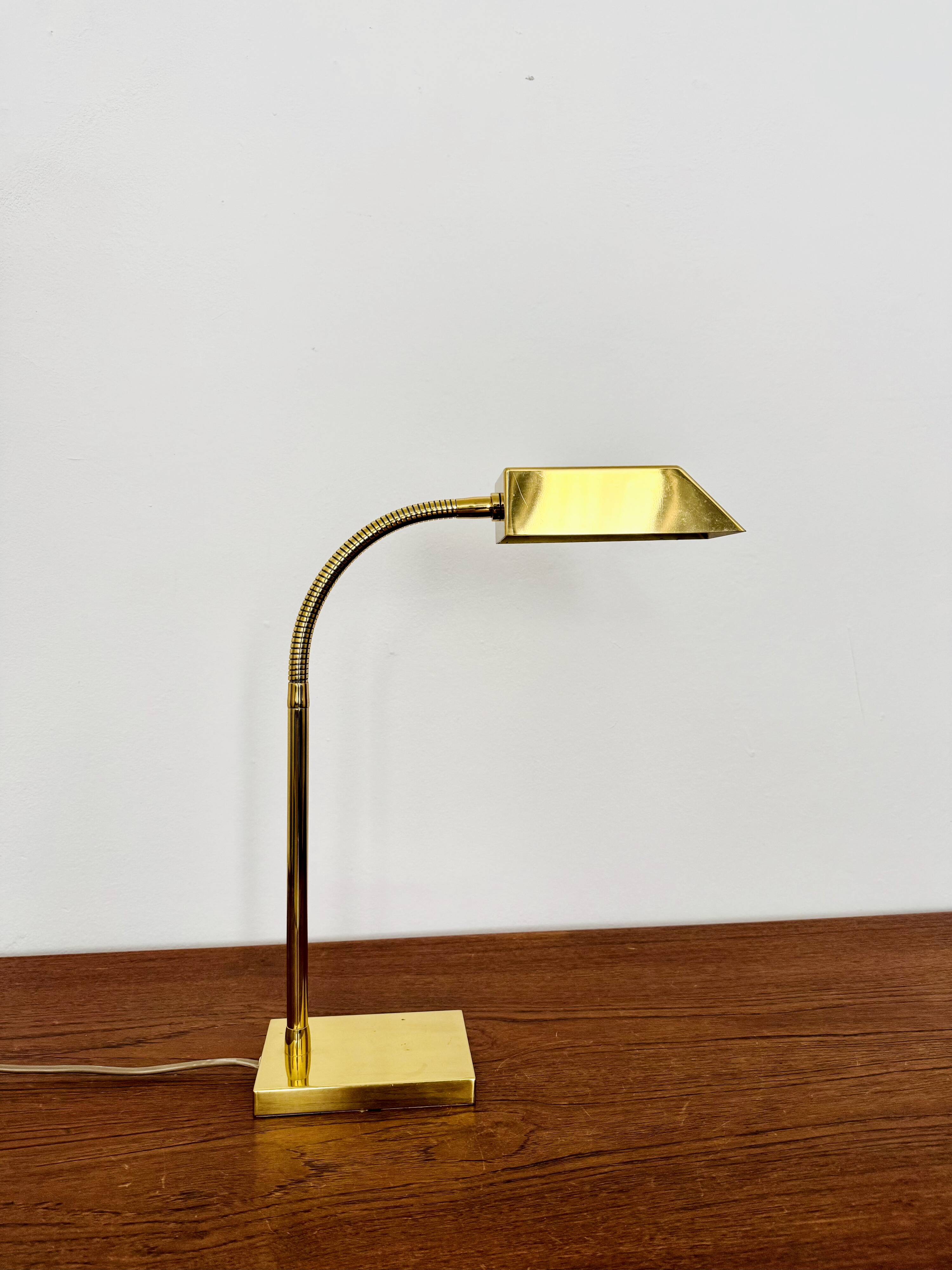Brass Table Lamp by Vereinigte Werkstätten Collection