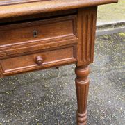 Bureau Louis XVI en chêne massif du 19ème