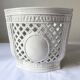 Openwork planter in Italian earthenware