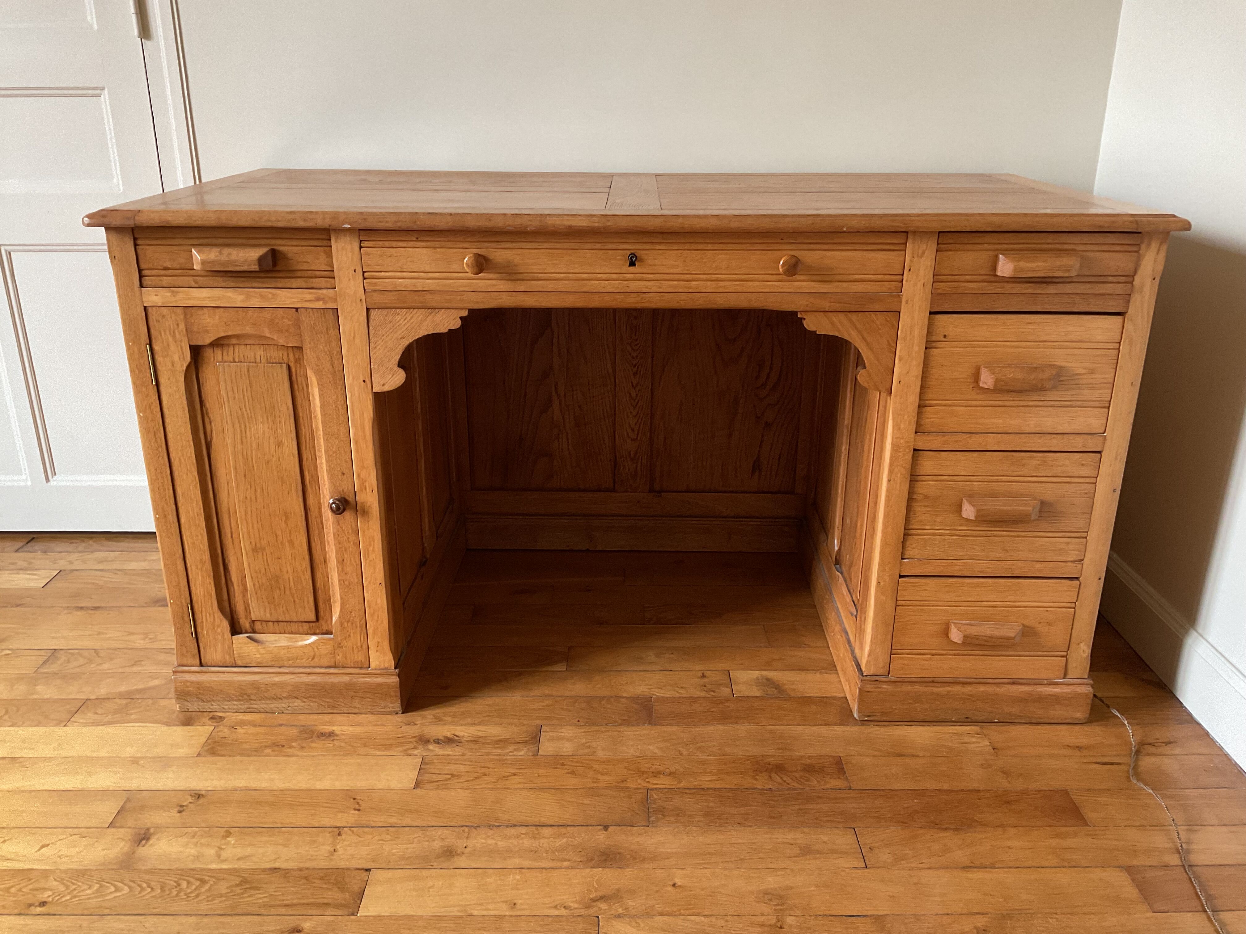 Antique oak desk
