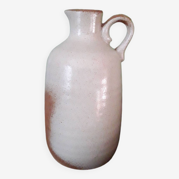Vintage stoneware carafe vase from France
