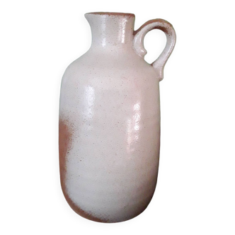 Vintage stoneware carafe vase from France