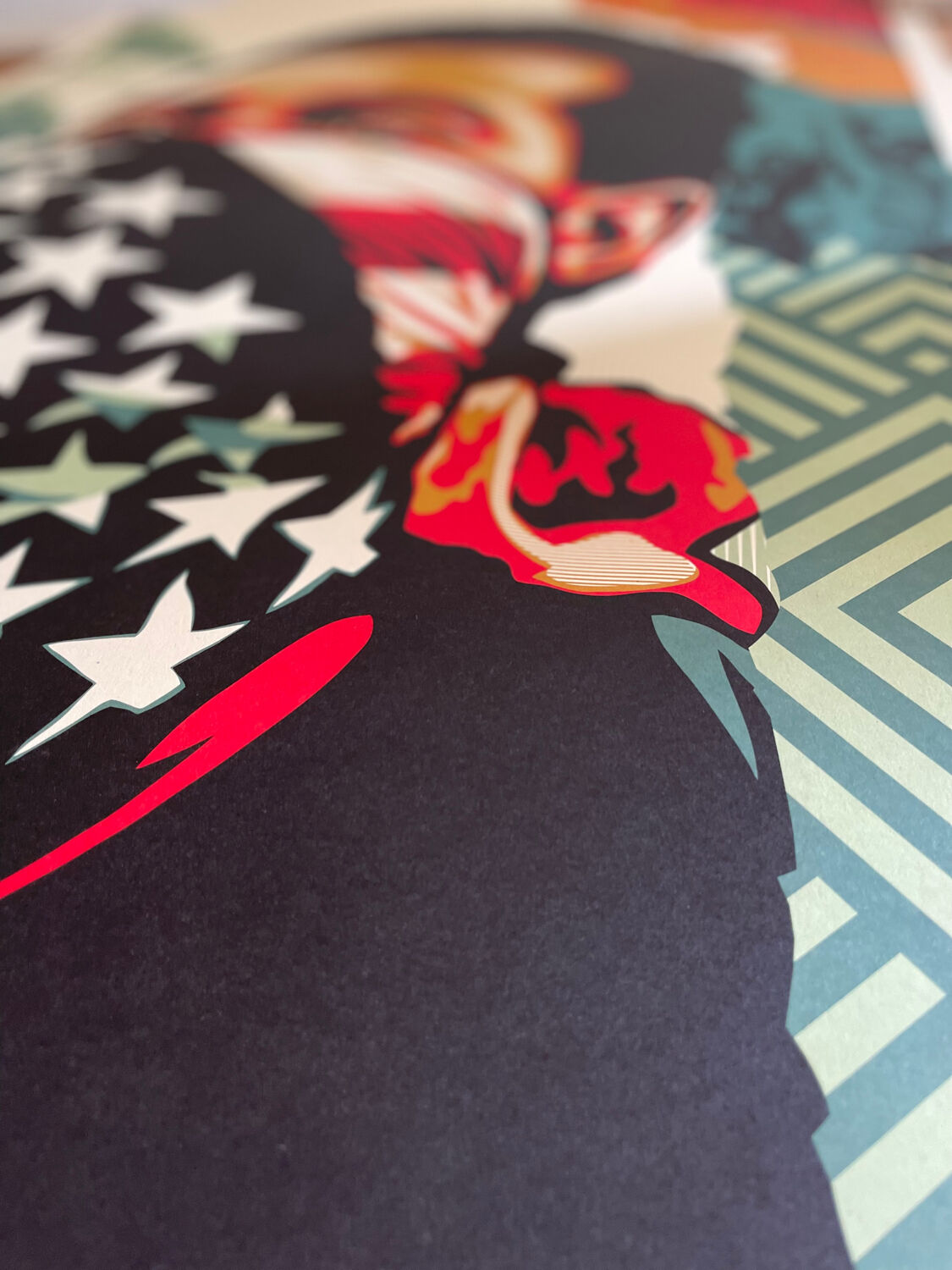 Shepard Faire (OBEY), American Rage, signed and dated by artist,  Amsterdam 2023