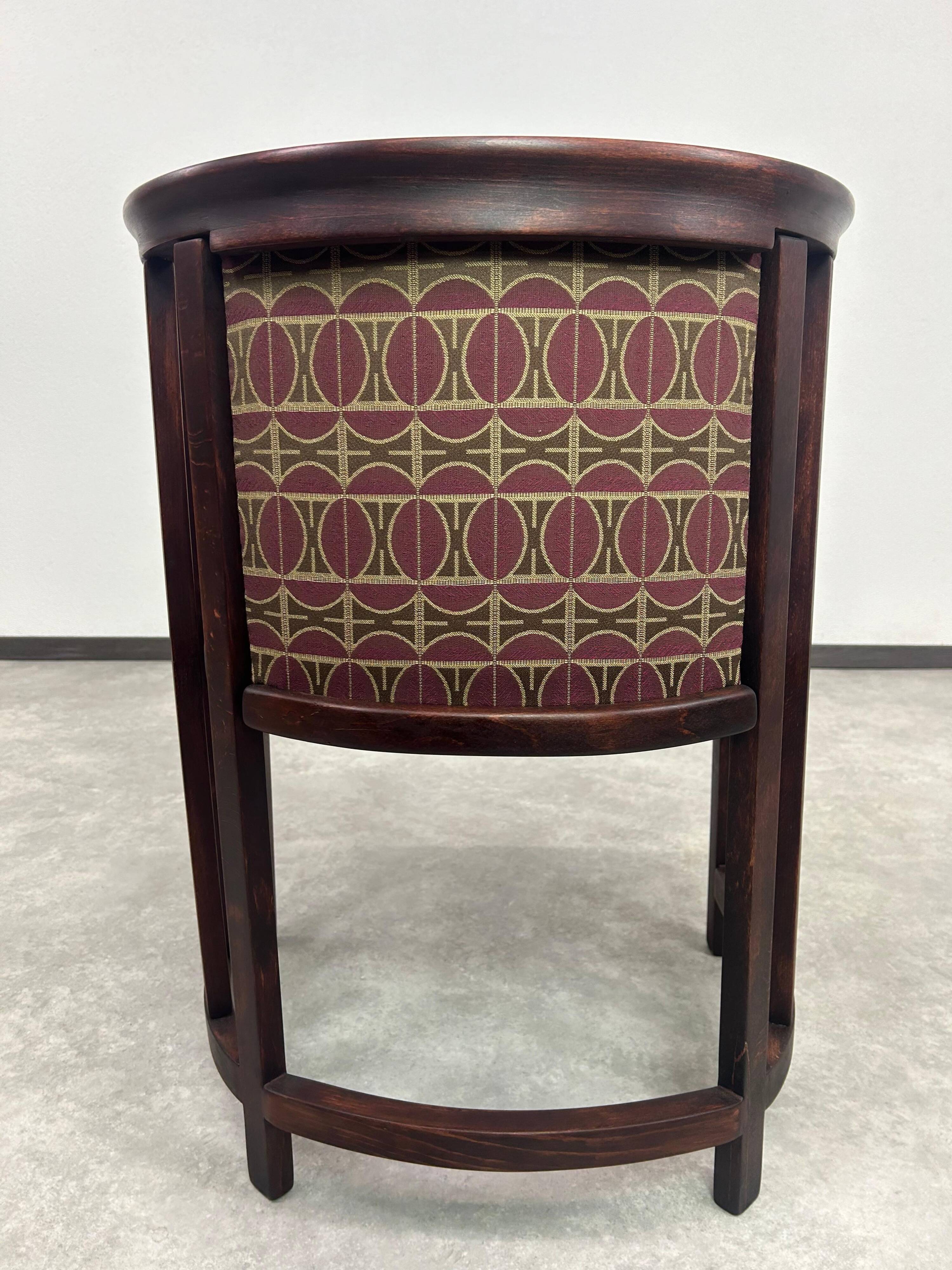 Secession Fledermaus armchairs by Josef Hoffmann