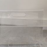 Porte revues en plexiglas transparent