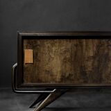 Mid-Century Scandinavian Modern Birch Sideboard with a Futuristic Base, 1960s