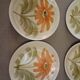6 flat plates Saint Amand model Isis vintage 1960s 1970s