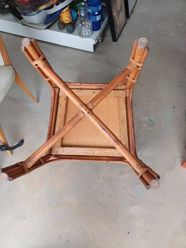 Vintage rattan armchair