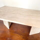 Travertine coffee table