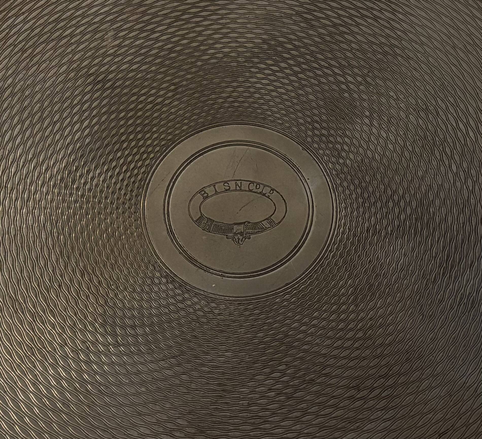 Vintage service platter Mappin & Webb Silver plated Diameter 35 cm