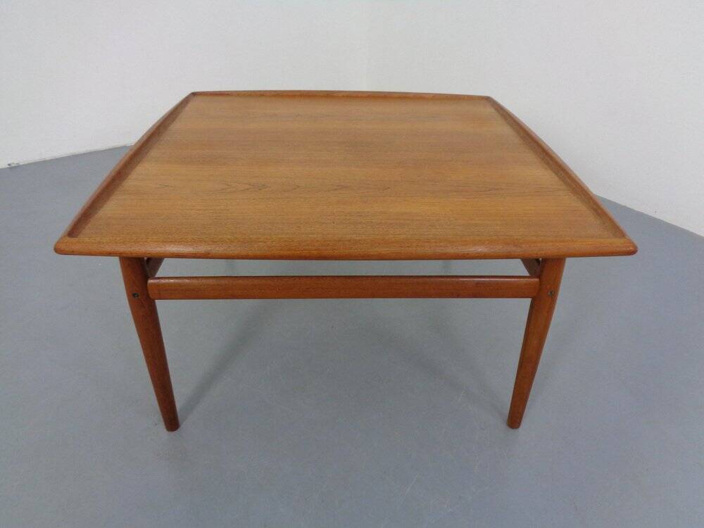Large Danish Teak Coffee Table by Grete Jalk for Glostrup, 1960s
