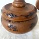 Wooden thumb candle holder
