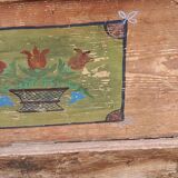 Alsatian polychrome wedding chest eighteenth -nineteenth century