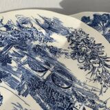 4 flat plates Gien iron earth