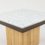 Pair of mosaic sofa ends 1970s