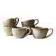 6-cup ceramic coffee service, handcrafted 1970.