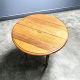 Small round table with flaps Louis Philippe Genuine