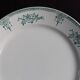 Round serving dish, old ironstone from Saint Amand - 19th century - Green pattern