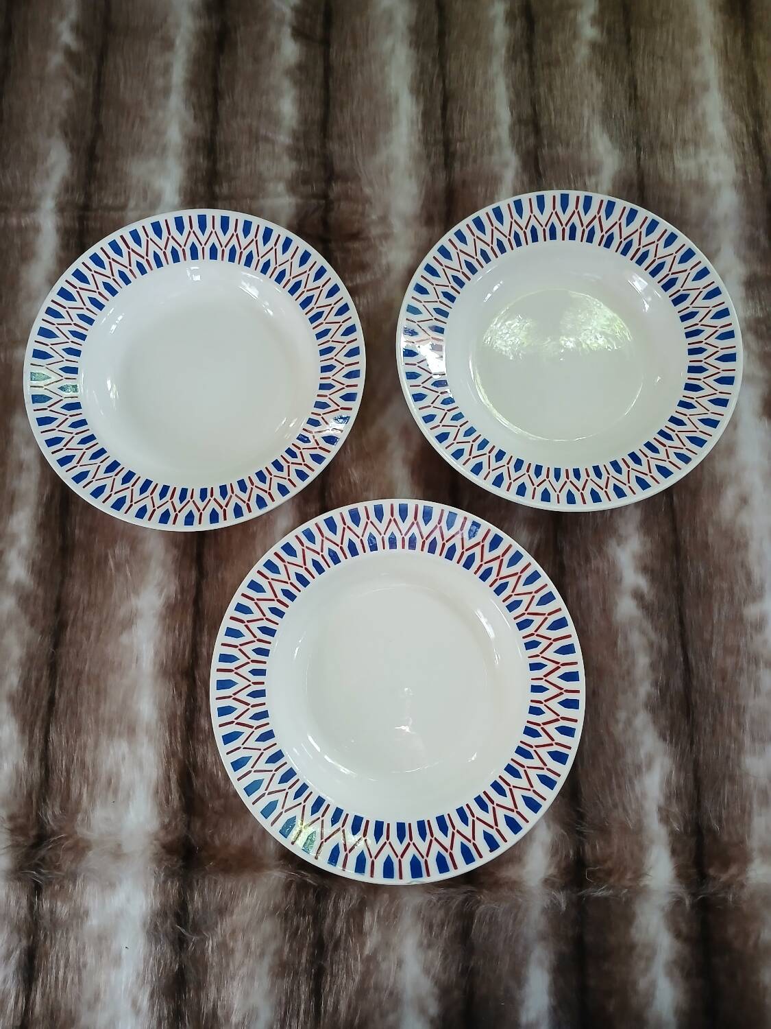 3 antique deep plates from Badonviller