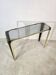 1950s glass and gold console table – Mid-century modern style