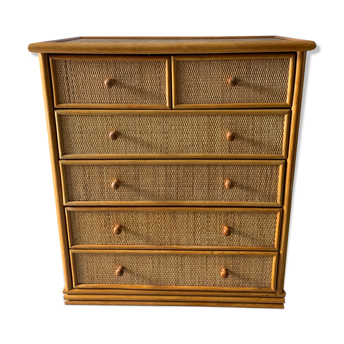 Rattan dresser