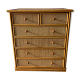 Rattan dresser