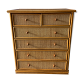 Rattan dresser