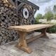 Monastery table, solid oak, 220cm.