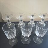 Old aperitif glasses bistro