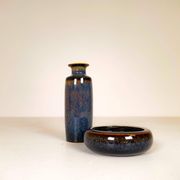 Bowl and modern vase from the mid-century Rörstrand Carl Harry Stålhane, Sweden, 1950s.