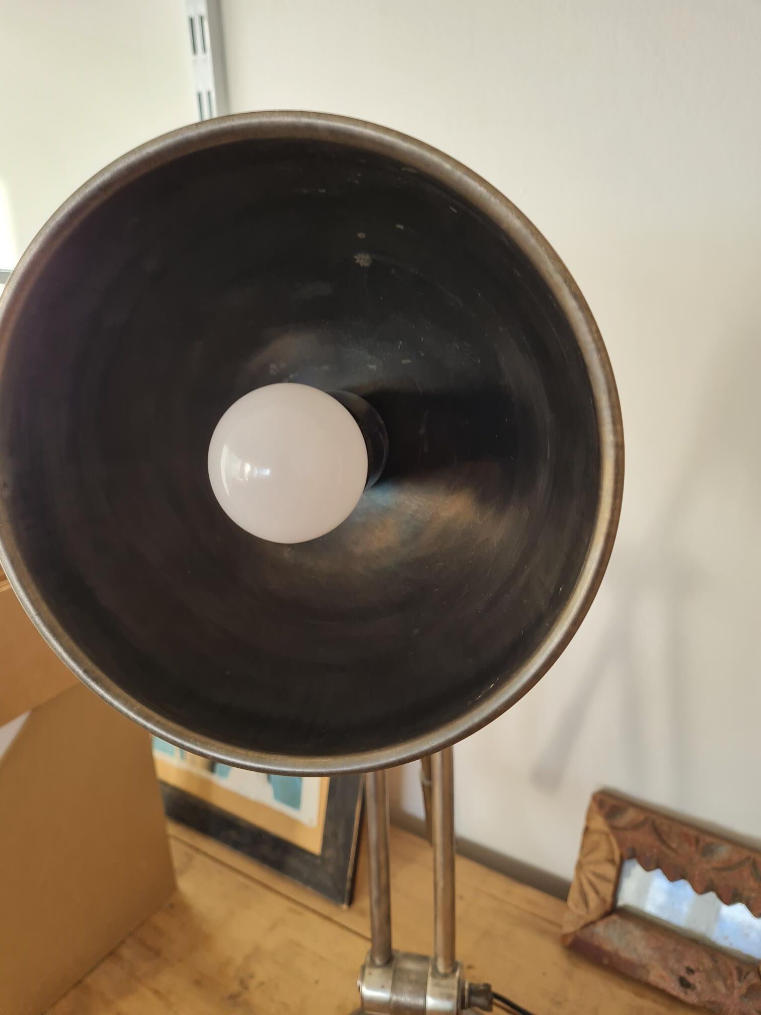 Industrial desk lamp