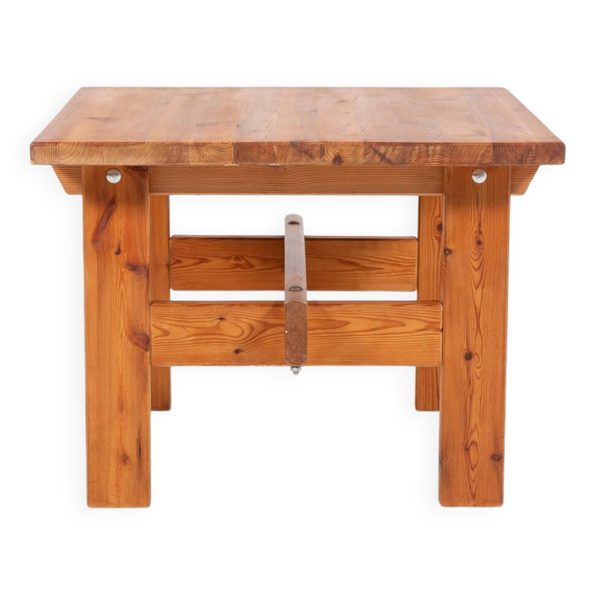 Scandinavian Modern solid pine coffee table