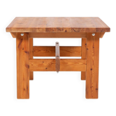 Scandinavian Modern solid pine coffee table